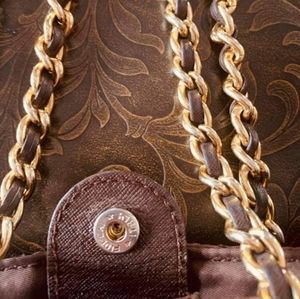 Prada Brown nylon Chain shoulder bag